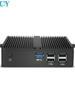 XCY Fanless Mini PC Thin Client Intel Celeron N2830 HDMI VGA Display Gigabit Ethernet 5x USB Support WiFi Windows 7/8/10 Linux