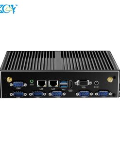 Xcy máy tính PC mini công nghiệp fanless Intel Core i7 5500U 2X GbE LAN 6x Com RS232 HDMI VGA 6x USB hỗ trợ wifi 4G LTE Windows Linux