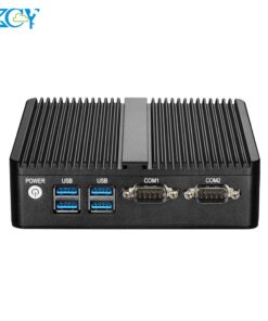 Xcy Mini PC Intel Celeron j4125 lõi tứ 2X RS232 Ethernet kép 300M Wifi HDMI VGA 4 * USB fanless công nghiệp IPC Windows 10