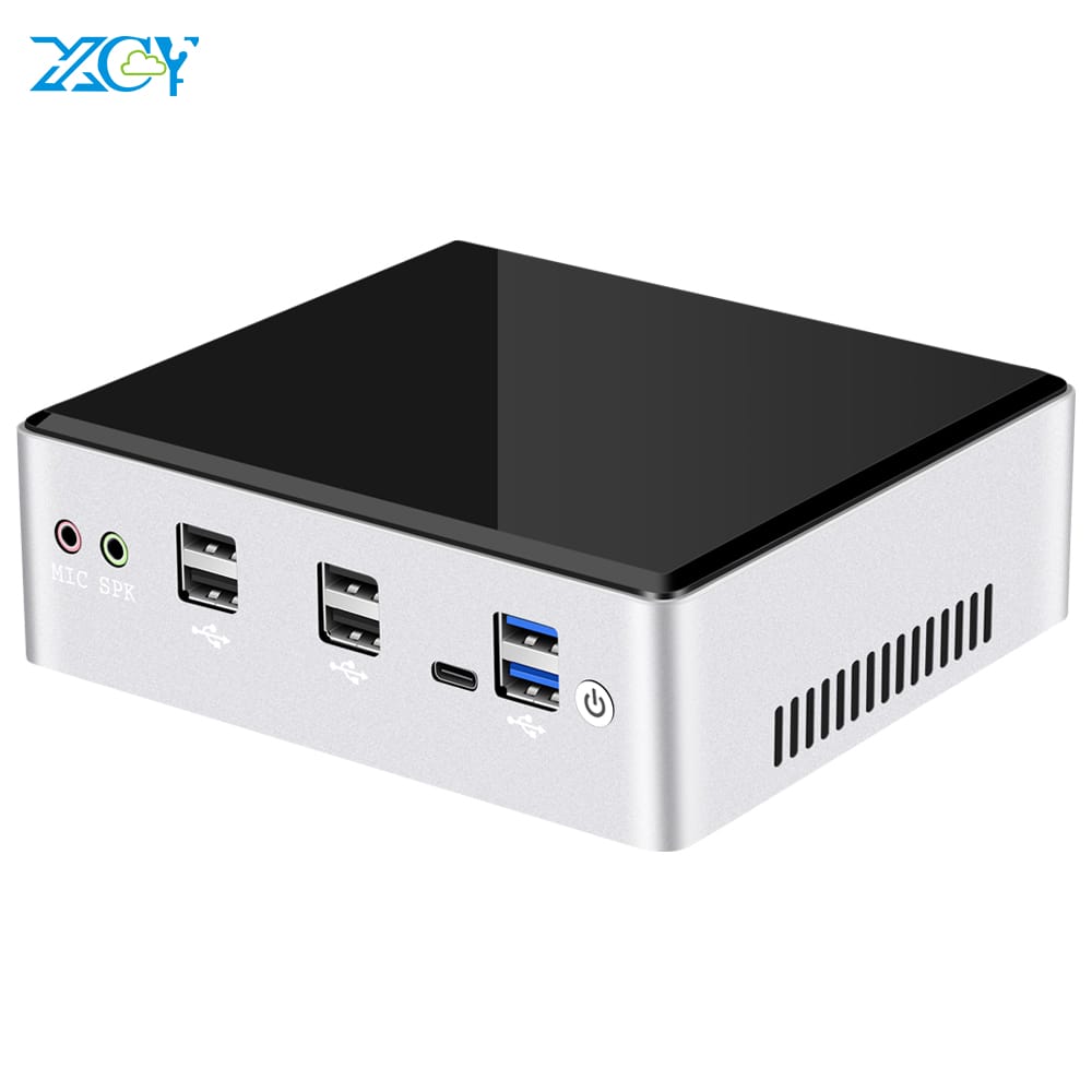 Xcy Mini PC Intel Core I7 8550u i5 8250u i3 8145u 8GB/16GBGB DDR4 256GB đến 1TB M.2 SSD 4K UHD 2.4/5.0G Wifi Windows 10