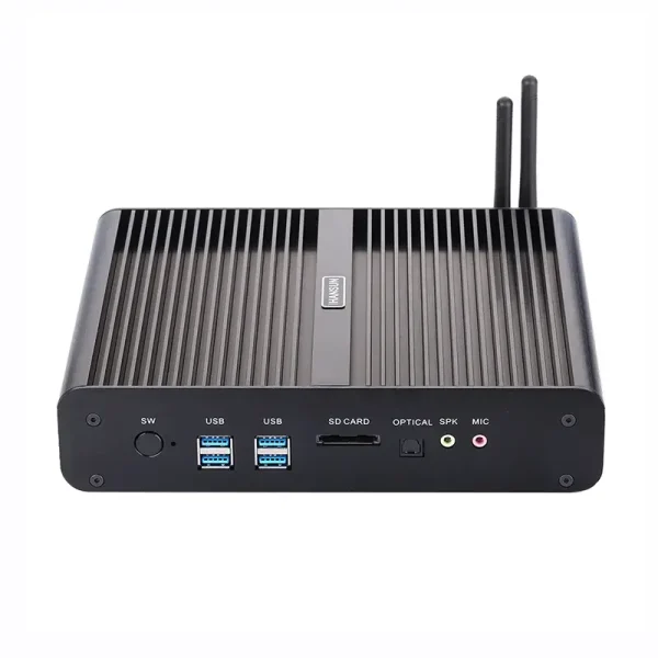Dòng FMC-BM02 Mini PC không quạt với I7 thế hệ thứ 5~7, 2 x Lan, 2 x HDMI, SIM, Raid