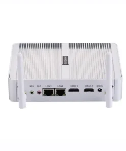 Máy tính mini không quạt với Intel N3150 N3160 J3160, 2 x Lan, 2 x HDMI Dòng FMC-BM04