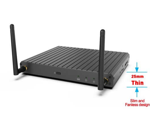 Máy tính hộp không quạt siêu mỏng với bộ xử lý Intel ® IOTG Alder Lake-N cho giải pháp tiết kiệm điện năng