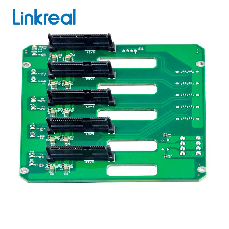 LR-6GSAS05B-00-T1 5-Slot Backplane Board