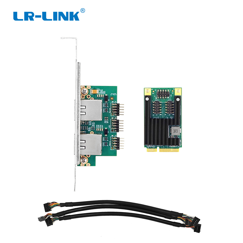 Mini PCIe Dual-port 1G Ethernet Network Adapter(Mucse Chip Based) LRES2222PT