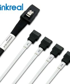 Internal Mini SAS SFF-8087 to 4SATA Cable-motherboard end 80CM