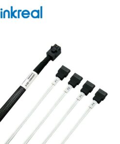 Internal HD Mini SAS SFF-8643 to 4SATA Cable-60/80CM