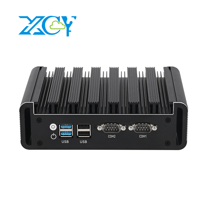 DB9-RS232 công nghiệp Mini PC Intel N100 2X Gigabit Ethernet 2X fanless HDMI2.0 * 2 dp hiển thị ba màn hình wifi hỗ trợ Win10/11 Linux