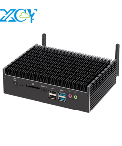 Fanless Mini PC Intel Pentium 5405U DDR4 M.2 NGFF SSD 2x Ethernet DB9 RS232 RS WiFi BT SD Card Slot DP HDMI Type-C Win11 Linux
