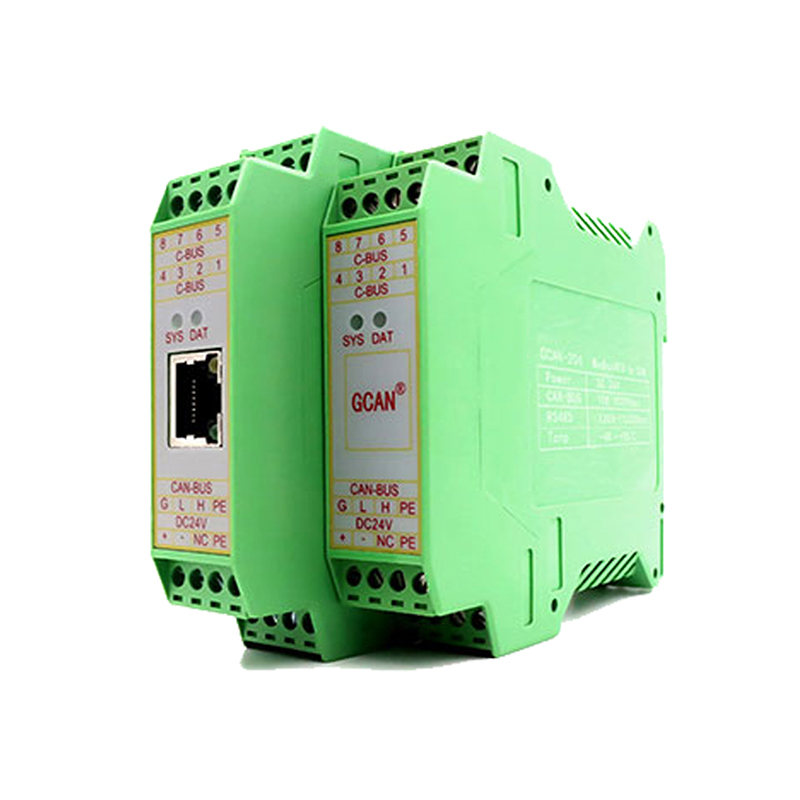 GCAN-204 Modbus RTU để CAN chuyển đổi module cổng nối tiếp tiêu chuẩn sử dụng một 2-Wire RS485 giao diện Din Rail
