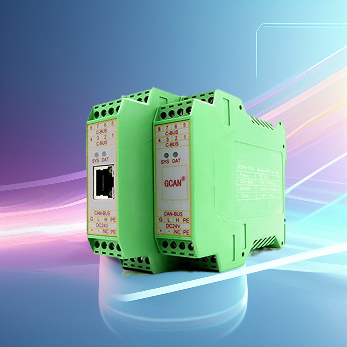 GCAN-204 Modbus TCP/RTU để CAN giao thức chuyển đổi module Ethernet cổng nối tiếp để Canopen cổng bus