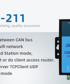 GCAN-211 WLAN to CAN 2.4G WIFI để CAN chuyển đổi module Hỗ trợ giao thức TCP UDP và tuân thủ các tiêu chuẩn IEEE 802.11a/B/g/n