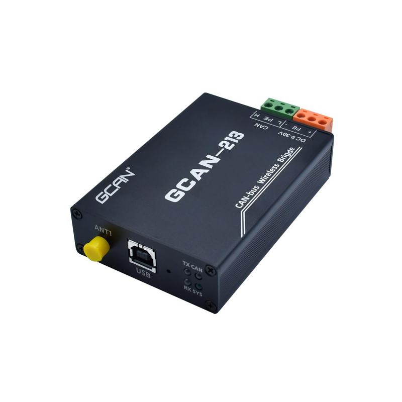 GCAN-213 CAN bus cầu không dây 2.4GHz độc quyền Giao thức được xây dựng trong ăng-ten tối đa ăng-ten công suất đầu ra 27dbm