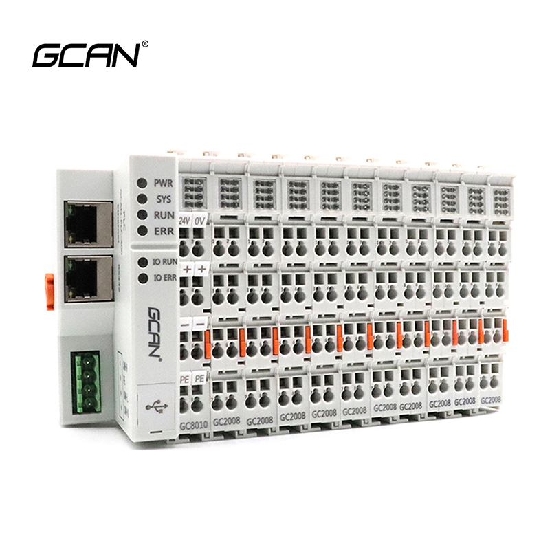 Gcan PLC codesys lập trình điều khiển siêu nhỏ Khả năng mở rộng thông minh PLC CPU module cho tự động hóa công nghiệp điều khiển trang web