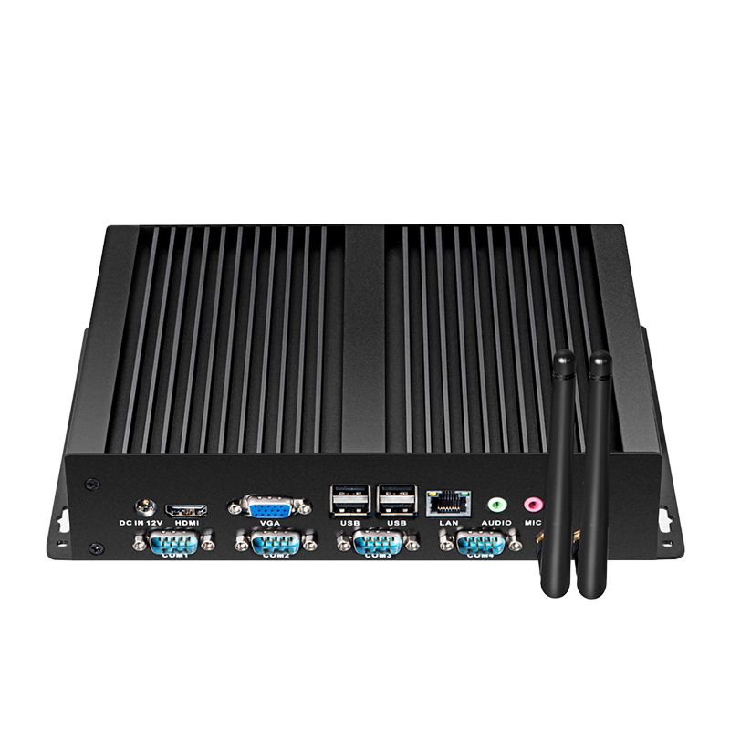 I5-3317U Intel Core PC mini công nghiệp fanless xcy 4X COM DB9 8x USB hỗ trợ Windows XP/7/8/10 Linux