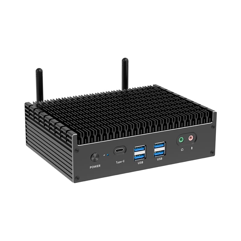 Intel thế hệ thứ 13 I7 1355u i5 1335u min PC Dual-DDR4 2X M.2 NVMe SSD khe cắm Windows 11 4K UHD wifi6 Thunderbolt 4 fanless