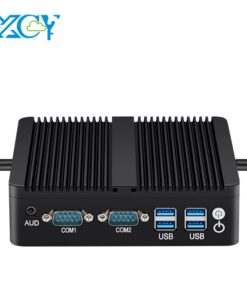 Không quạt Mini PC Intel Celeron j4125 j6412 2X Gigabit Ethernet 2X Com RS232 RS485 6x USB hỗ trợ wifi 4G LTE Windows 10 Linux