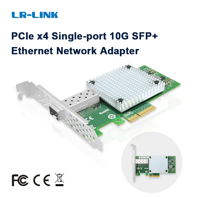 LR-LINK 1016pf-sfp 10GB Card mạng Single-Port Ethernet PCI thể hiện sợi quang máy chủ Adapter Nic Intel chip dựa