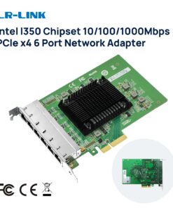 LR-LINK 2006pt sáu cổng Gigabit PCIE x4 Card mạng RJ45 PCI nhanh LAN Ethernet máy chủ Adapter Intel i350 NIC
