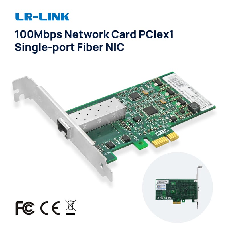LR-LINK 9030pf-lx/SFP PCI nhanh 100Mbps mạng Ethernet Card Điều khiển Lan Adapter Máy tính để bàn Nic dựa trên Intel 82574