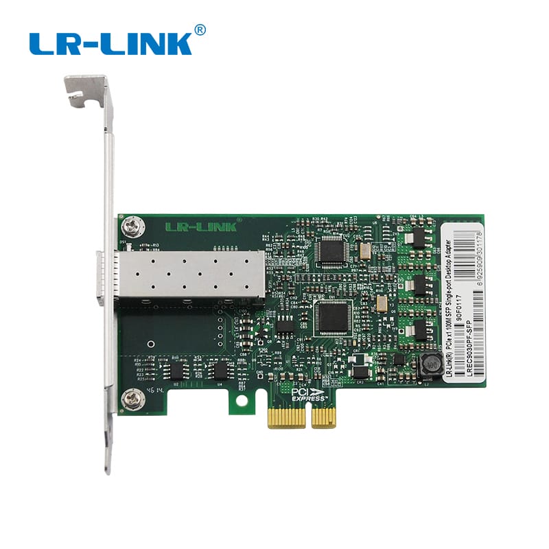 LR-LINK 9030pf-sfp PCI Express Ethernet Giao diện mạng Thẻ điều khiển 100Mb máy chủ Adapter Intel 82574 Chip Máy tính để bàn PC