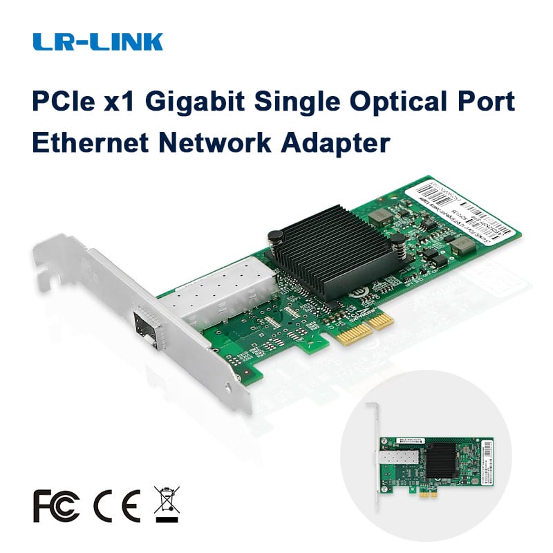 LR-LINK 9250pf-sfp Gigabit PCIe Card mạng duy nhất SFP cổng Nic dựa trên Intel i350 chip PCI Express X1 Ethernet Lan Adapter