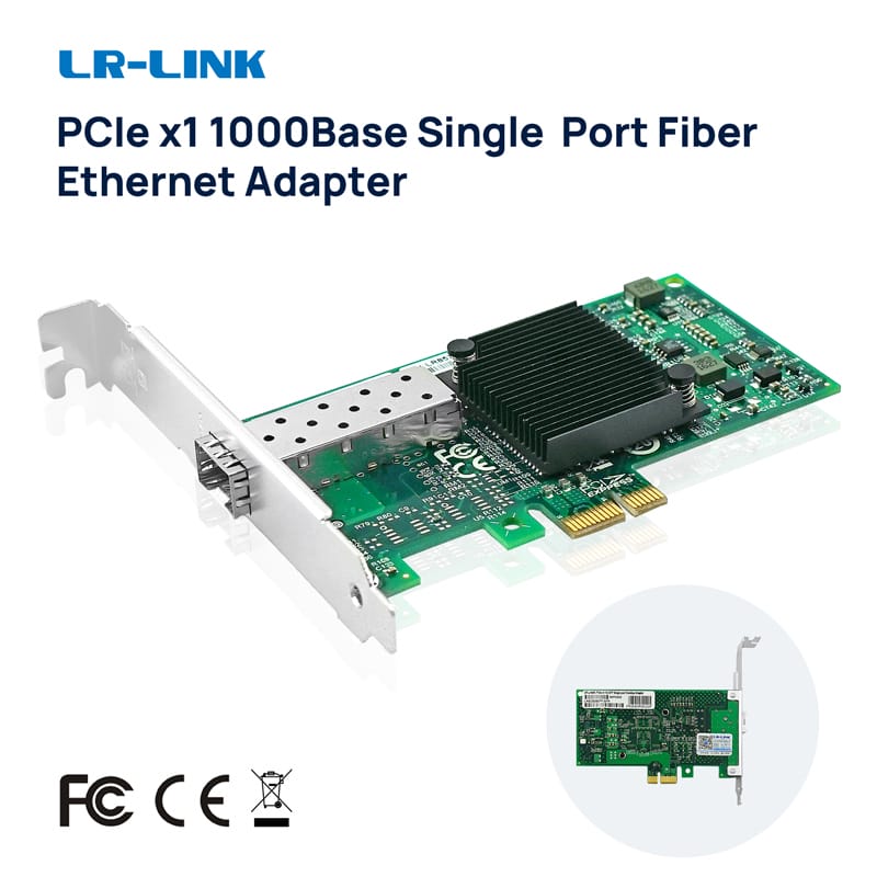 LR-LINK 9260pf-sfp/LX PCI-Express X1 Card mạng Gigabit sợi quang máy tính để bàn Ethernet Adapter Intel 82576