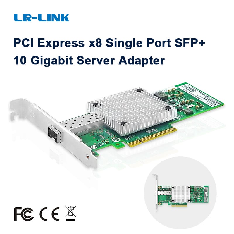 LR-LINK 9801bf-sfp 10GB Card mạng PCI thể hiện sợi quang máy chủ Ethernet Adapter Nic Inter 82599en so sánh với X520-DA1