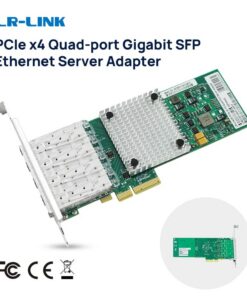 LR-LINK LREC9714HF-4SFP 1000Mpbs Card mạng PCI Express X4 Quad-Port SFP Gigabit máy chủ Adapter Intel i350 Chipset dựa