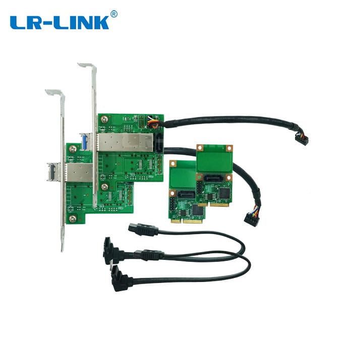 LRES2204PF-TXRX 1 bộ Gigabit sợi quang Ethernet SFP cổng PCI-Express một cách truyền Card mạng