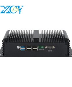 Máy tính công nghiệp Mini fanless Intel N100 4×2.5G Ethernet 2X cổng nối tiếp RS485 RS232 DB9 6xUSB wifi hỗ trợ Windows Linux openwrt
