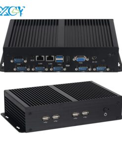 Máy tính PC mini công nghiệp fanless intel i7 7500U 6x Com RS232 TTL RS485 2X Lan 6x USB HDMI VGA LVDS Wifi khe cắm Sim 4G LTE Windows Linux
