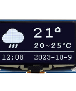 Mô-đun hiển thị OLED Waveshare 2.42inch, độ phân giải 128 × 64, SPI / I2C cho Raspberry Pi, Arduino, STM32, ESP32, jetson Nano